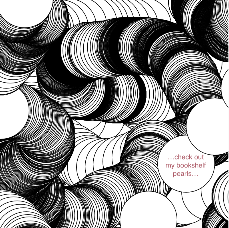 black and white photo of random circles that kinda looks like many snakes